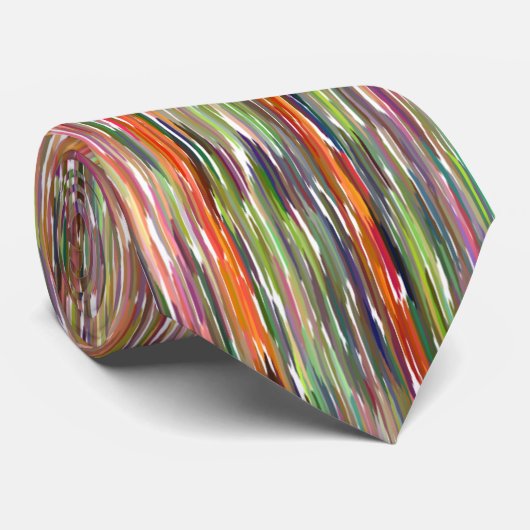 男性のネクタイ/縦色数々ののストライプ ネクタイ (ロール)