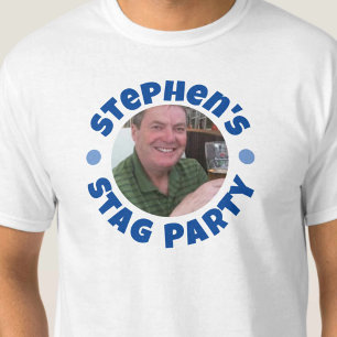 男性のバチュラーパーティ写真 Tシャツ