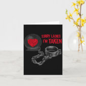 男性のバレンタインデー - ボールと鎖 カード (黄色い花)