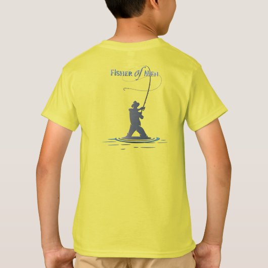男性のフィッシャー |お子様 Tシャツ (裏面)