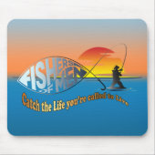 男性のフィッシャー | マウスパッド (正面)