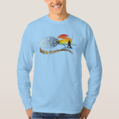 男性のフィッシャー |メンズ長袖 Tシャツ (正面)