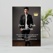 男性のページアナル発表 箔招待状 (立ち正面)