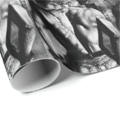 男性のボディビルダーのためのラッ男らしピング紙 ラッピングペーパー (ロールコーナー)