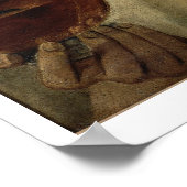 男性のポートレート飲む， c.1581-4 (canvaの油 ポスター (角)