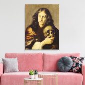 男性のポートレート2 キャンバスプリント (インサイチュ (リビング))