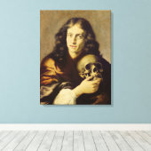 男性のポートレート2 キャンバスプリント (インサイチュ (ウッドフロア))