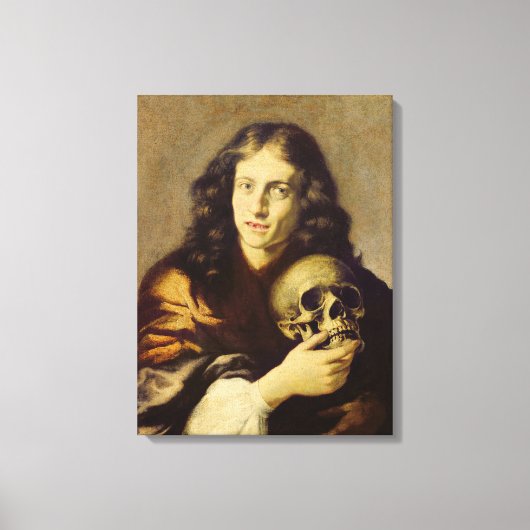 男性のポートレート2 キャンバスプリント (正面)