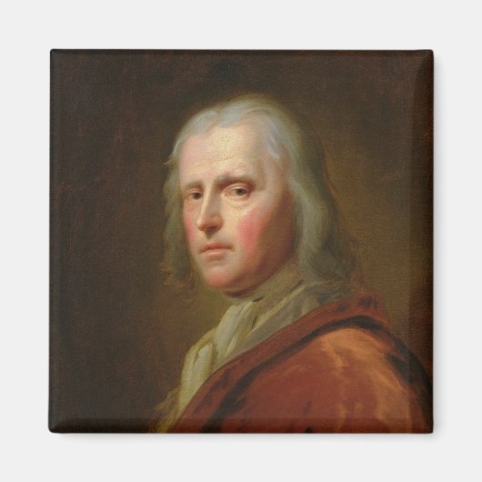 男性のポートレート3 マグネット (正面)