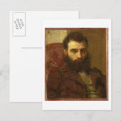 男性のポートレート(パネル上の油) ポストカード (正面/裏面)