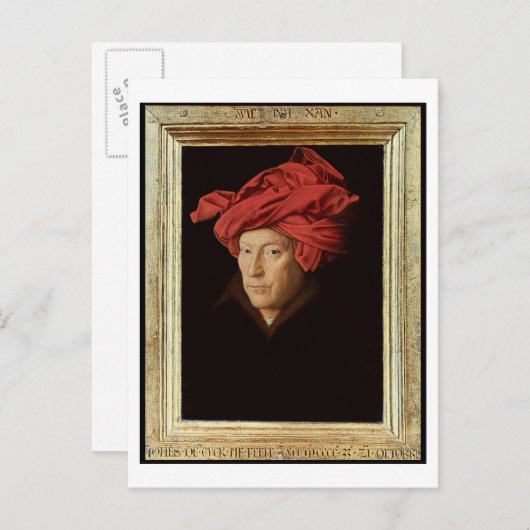 男性のポートレート, 1433 (オークの油) (参照422 ポストカード (正面/裏面)