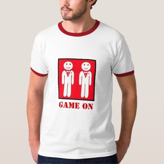 男性のワイシャツのゲーム、ゲーム Tシャツ (正面)