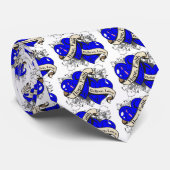 男性の乳がんホープ信仰デュアルハート ネクタイ (ロール)