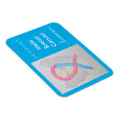 男性の乳がん認識度リボンギフトマグネット マグネット (右側)