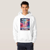 男性の信仰フード付きスウェットシャツ – マタイ19:26 パーカ (正面フル)