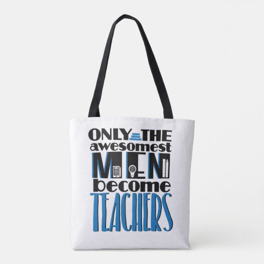 男性の先生のトートバック トートバッグ (裏面)