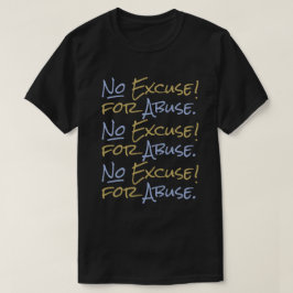 男性の力を借りたサポートブラックを虐待する理由はない Tシャツ