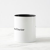 男性の医与え者の親指でコーヒーマグ マグカップ (中央)