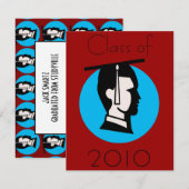 男性の卒業点 招待状 (正面/裏面)