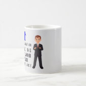男性の同僚のボス漫画のキャラチャーギフトアイディア コーヒーマグカップ (中央)
