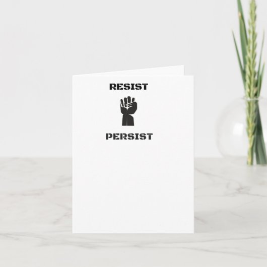 男性の女性に対する抑圧に抵抗する カード (正面)