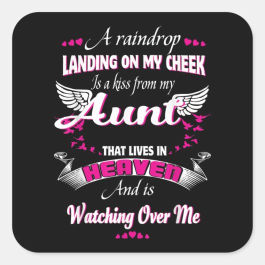 男性の女性は私の叔母を愛して叔母を失う スクエアシール (正面)