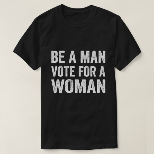 男性の女性への投票 – カマラハリスへの投票 Tシャツ (デザイン正面)