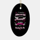 男性の女性を失う叔母の愛する記念私の叔母 セラミックオーナメント (右)