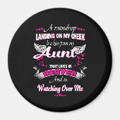 男性の女性を失う叔母の愛する記念私の叔母 マグネット (正面)