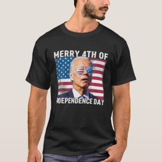 男性の女性ジョーバイデン氏はメリーindependの4番目を混乱 tシャツ