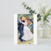 男性の女性踊り絵画ルノアール ポストカード (スタンド正面)