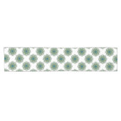 男性の孔雀のカラフルの曼荼羅 ショートテーブルランナー (横)