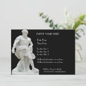 男性の彫像の招待状 招待状 (スタンド正面)