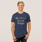 男性の恐怖に対する恩寵 トライブレンドＴシャツ (正面全面)