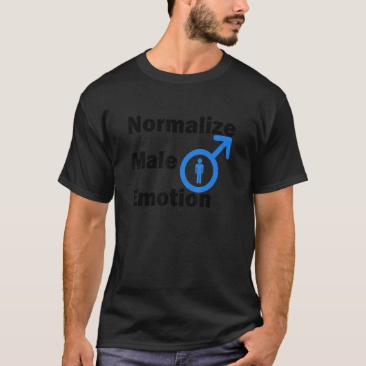 男性の感情を正規化1 Tシャツ (正面)