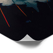 男性の抽象芸術ポートレート3 ポスター (角)