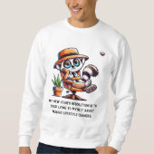 男性の新年の正直な解決 スウェットシャツ (正面)