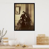 男性の服を着た女性1895 ポスター (キッチン)