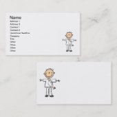 男性の棒の姿のナースのTシャツおよびギフト 名刺 (正面/裏面)