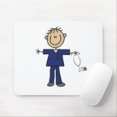 男性の棒の姿のナース媒体の皮 マウスパッド (マウス)