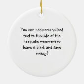 男性の棒の姿の体操のオーナメント セラミックオーナメント (裏面)