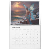 男性の海 カレンダー (1月 2026)