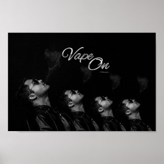 男性の煙の吹ポスター ポスター