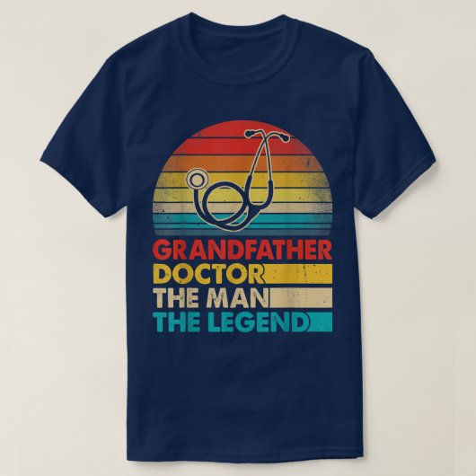 男性の父の日祖父の医者ザ・ル Tシャツ (デザイン正面)