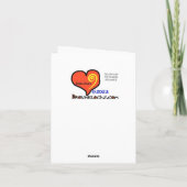 男性の眼科医サンキューカード カード (裏面)