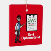 男性の眼科用眼科医のオーナメント セラミックオーナメント (右)