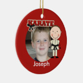 男性の空手の写真のオーナメント セラミックオーナメント (右)