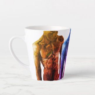 男性の胴体のタトゥー 2 コーヒーマグ カフェラテマグ