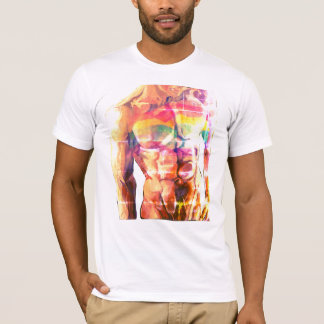 男性の胴体の旗2 Tシャツ