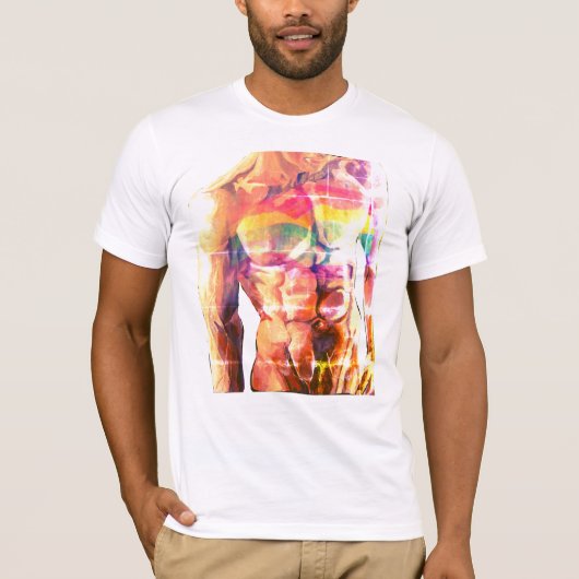 男性の胴体の旗2 Tシャツ (正面)